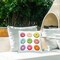 Stupell Industries Colorful Mixed Donuts Outdoor Printed Pillow design by Marcus Prime, 18 x 7 x 18